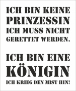 Mehrwegschablone "Königin 2"